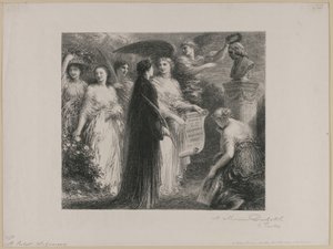 Til Robert Schumann, 1894. af Ignace Henri Jean Fantin Latour