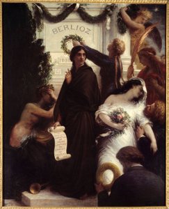 Hyldest til Berlioz. Hector Berlioz, fransk komponist (1803-1869). Maleri af Henri Fantin-Latour (Fantin Latour af Ignace Henri Jean Fantin Latour