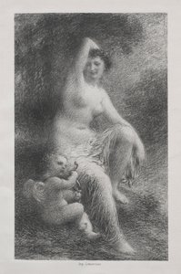 Venus og Amor af Ignace Henri Jean Fantin Latour