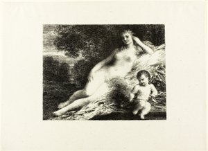 Venus og Amor, anden plade af Ignace Henri Jean Fantin Latour