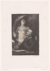Wagner ser op til sin muse La Muse Richard Wagners liv og værker (serietitel) af Ignace Henri Jean Fantin Latour