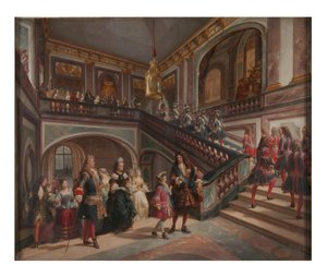 Den unge Ludvig XV i Versailles