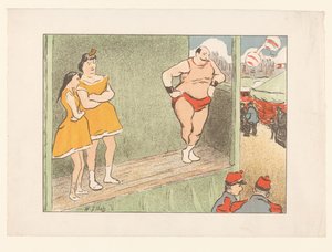 Tre skuespillere på en scene Forestillinger af Théâtre Libre (serietitel) Les Programs du Théâtre Libre (serietitel) af Henri Gabriel Ibels