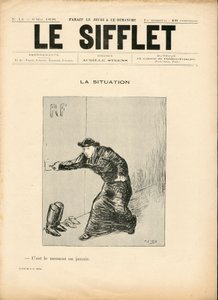 The Whistle, nummer 14, Satirical in B & W af Henri Gabriel Ibels