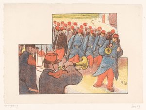 Militær parade Forestillinger af Théâtre Libre (serietitel) Les Programs du Théâtre Libre (serietitel) af Henri Gabriel Ibels