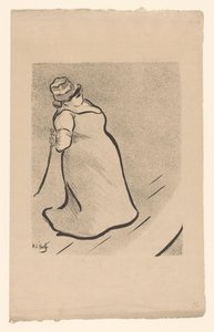 Portræt af sangerinden Jeanne Bloch Jeanne Bloch Cafékoncertens kunstnere (serietitel) Le Café Concert (serietitel)