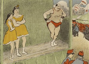 Program for Théâtre Libre-produktionen af ​​Le Grappin og LAffranchie, 1892 af Henri Gabriel Ibels