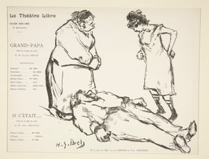 Program for Det Frie Teater: Bedstefar af Henri Gabriel Ibels