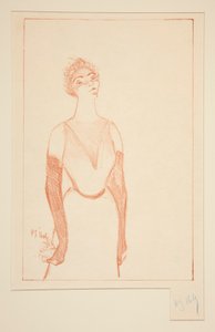 Yvette Guilbert af Henri-Gabriel Ibels