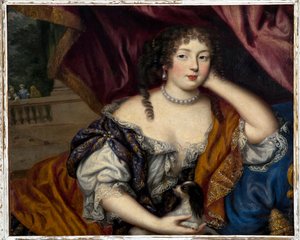 Louise Renee de Penancoet de Keroual (1649-1734) Hertuginde af Portsmouth og Aubigny - Portræt af Louise Renee de Penancoet de Keroualle, yndlings elskerinde for kong Charles II af England (1630-1685)
