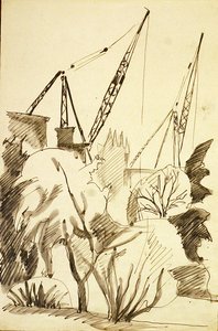 Genopbygning, London af Henri Gaudier-Brzeska