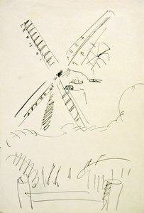 Vindmølle af Henri Gaudier-Brzeska