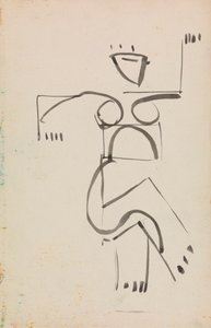 Dansende figur af Henri Gaudier-Brzeska