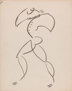 Dansende figur af Henri Gaudier-Brzeska