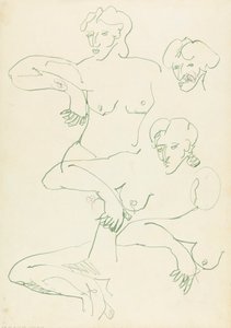 Fem undersøgelser af en kvindeskikkelse af Henri Gaudier-Brzeska