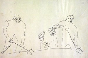 Arbejdere af Henri Gaudier-Brzeska
