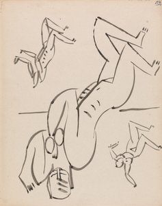 Tre undersøgelser for en kvindelig figur af Henri Gaudier Brzeska