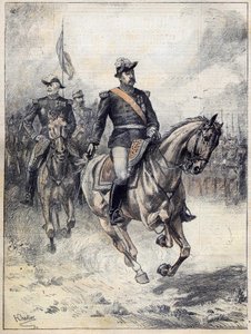 General Felix Gustave (Felix-Gustave) Saussier (1828-1905) i 1892 efter Chartiers aquerelle. af Henri Georges Jacques (after) Chartier