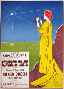 Koncerter Ysaye i det kongelige cirkus i Bruxelles af Henri Georges Jean Isidore Meunier