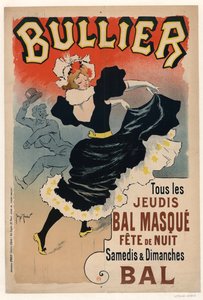 Bullier, hver torsdag Bal-maske, natfest, 1896.