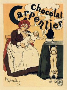 Reklame for chokoladedrikken Carpentier, ca. 1900 (plakat) af Henri Gerbault