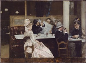 Cafescene i Paris, 1877