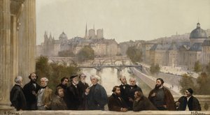 Panorama over århundredet: Dupré, Rousseau, Isabey, Millet, Couture, Daubigny, Diaz, Corot, Troyon, Fromentin, Barye, Decamp, Courbet, Robert-Fleury af Henri Gervex