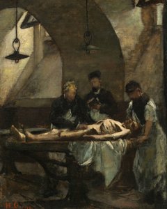 Studie til obduktion på Hôtel-Dieu, 1876. af Henri Gervex