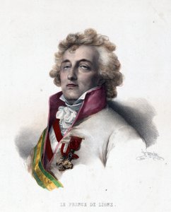 Portræt af prins Charles Joseph de Ligne (1735-1814) - Portræt af Charles-Joseph, Prince de Ligne - af Grevedon, Pierre Louis Henri (1776-1860)