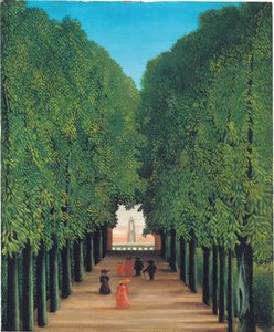 Avenue in the Park at Saint Cloud, ca. 1908 (olie på lærred) af Henri Rousseau