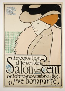 Salon des cents, udstillingsplakat af Henri Jacques Edouard Evenepoel