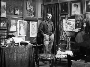 Henri Matisse i Henri Evenepoels værksted, 1897.