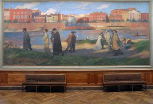 Garonnes bredder, drømmerne, Toulouse , ca. 1906 (fresko)