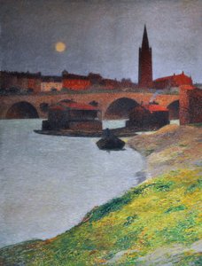 Udsigt over Toulouse, ca. 1900 (freskomaleri)
