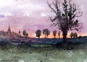 Landskab, 1881 af Henri-Joseph Harpignies