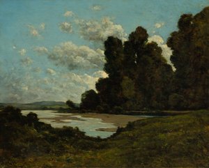 Loire-floden ved Nevers, 1901. af Henri-Joseph Harpignies