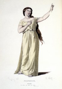 Kostumedesign til Pauline i "Polyeucte", 1884 af Henri Jules Jean Geoffroy