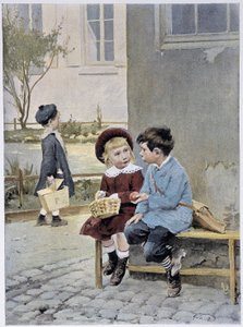 Fri handel - akvarel af Geoffroy i "" Le Figaro Illustré""", maj 1901 af Henri Jules Jean Geoffroy