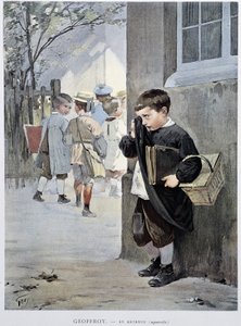 I tilbageholdenhed - akvarel af Geoffroy i "" Le Figaro Illustré""", maj 1901 af Henri Jules Jean Geoffroy
