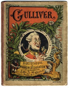 Portræt af Lemuel Gulliver. Cover til "" Gulliver