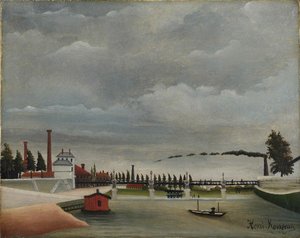 Udsigt over gangbroen i Passy, 1890-1891.