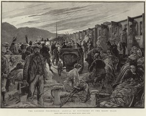 Pilgrimsrejsen til Lourdes (litografi)