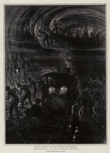 The Making of the Simplon Tunnel (litho)