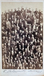DET FØRSTE ITALIENSKE PARLAMENT 1861 af Henri Le Lieure