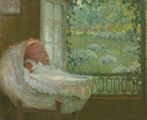 Vuggen, 1905 af Henri Le Sidaner