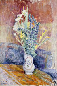Blomsterbuket; Buket blomster, af Henri Lebasque