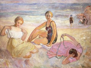 Tre kvinder på stranden; Tre kvinder på stranden,