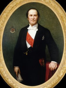 Portræt af Georges-Eugène Baron Haussmann 1809-1891, ca 1860. af Henri Lehmann