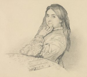 Portræt af hans mor, 1851. af Henri Lehmann