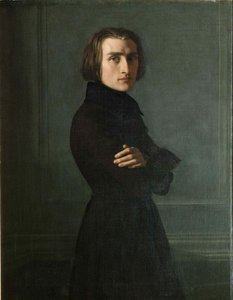 Portræt af komponisten Franz Liszt 1811-1886, 1839.